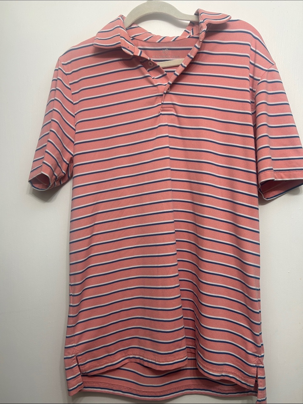 Southern Tide SS Ryder Greer Stripe Heather Performance Polo